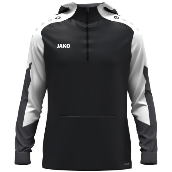 Afbeeldingen van Sweater met kap Dynamic zwart/wit/antraciet