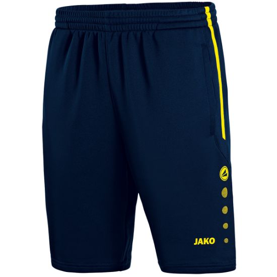 Afbeeldingen van Trainingsshort Active marine/fluogeel
